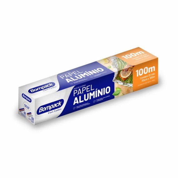 PAPEL ALUMINIO BOMPACK 30X100MT UN