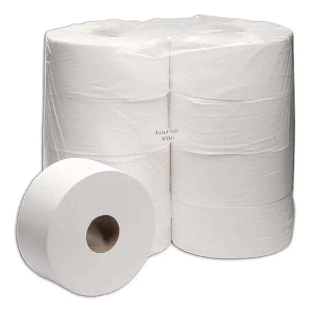PH BRANCO COMUM ROLÃO C/300M TUBETE 4,5CM C/8 ROLOS